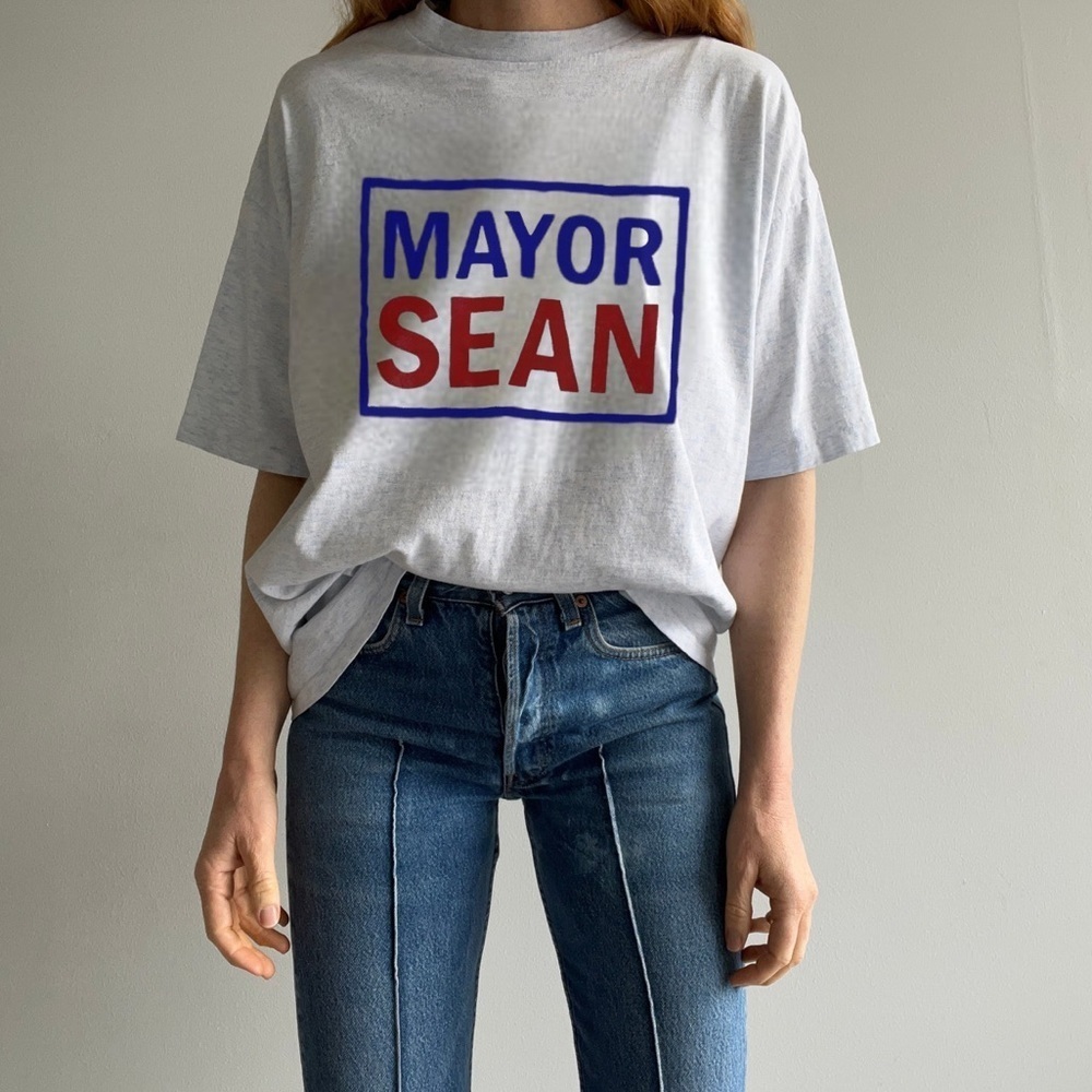Gray Short Sleeve Mayor Sean T-Shirt